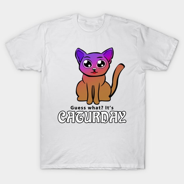 Guess what? It's Caturday T-Shirt by Rackham